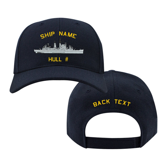 U.S. Navy Custom Ship Cap - Oregon City Class Heavy Cruiser Hats and Caps