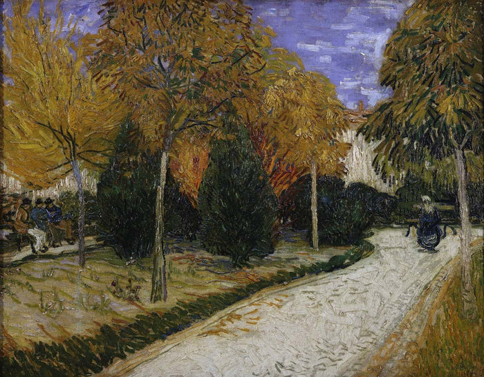 Van Gogh "Path in the Park at Arles" (1888) Glossy Poster (4 Sizes Available)
