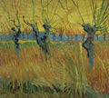 Van Gogh "Pollarded Willows and Setting Sun" (1888) Wall Decal (3 Sizes Available)