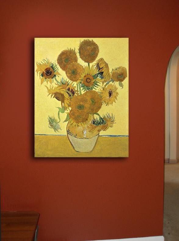 van Gogh "Sunflowers" (1888) Canvas Installed