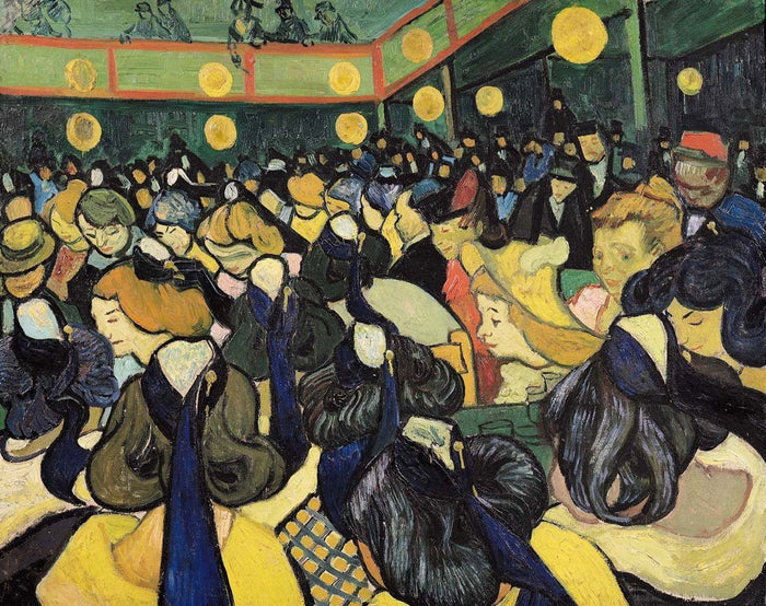 Van Gogh "The Dance Hall at Arles" (1888) Wall Decal (4 Sizes Available)