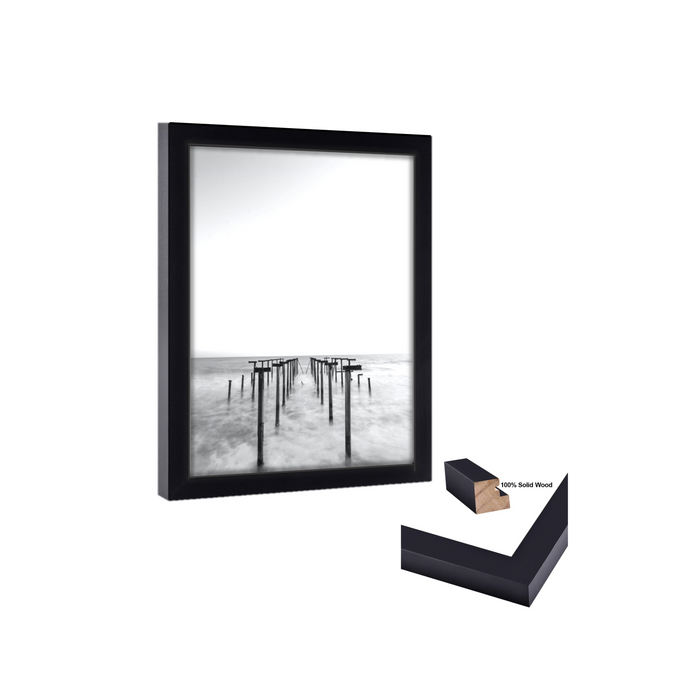 35x43 PIcture Frame Black Wood 35x43 Picture or poster print