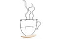 Wall Mounted Wire Cup Hanger Wall Shelf