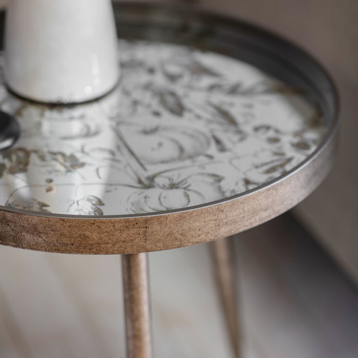 Waltham Mirrored Tomato Tray Table