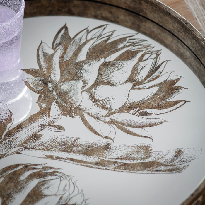 Waltham Round Mirrored Artichoke Tray