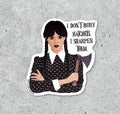 Wednesday Hatchet Sticker