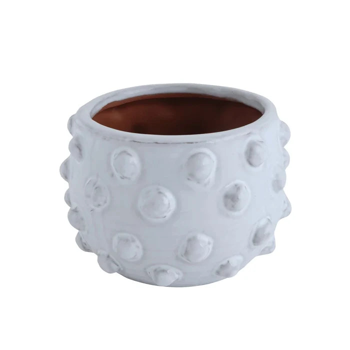 White Dot Planter