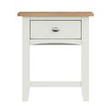 White & Oak Lamp Table/Bedside