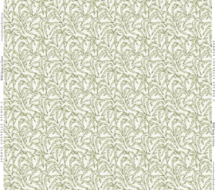 Wild Sprig in Green- Fabric