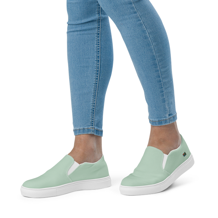 Womens Edgewater Green Lekker Slip-on Takkies