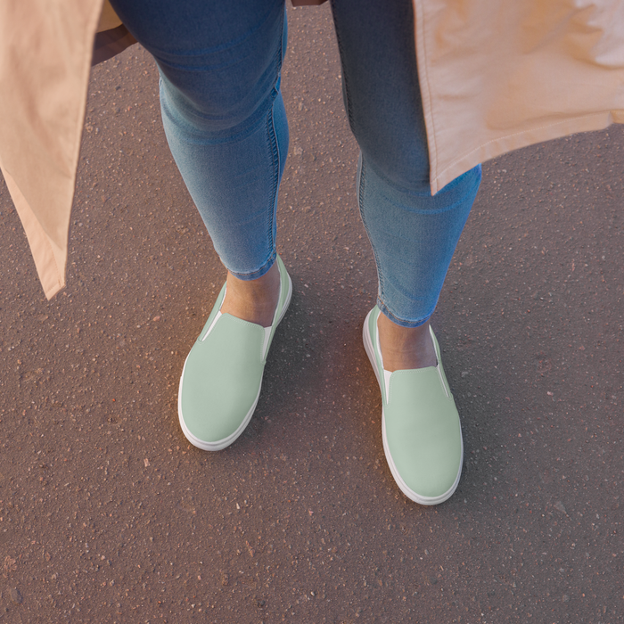 Womens Edgewater Green Lekker Slip-on Takkies