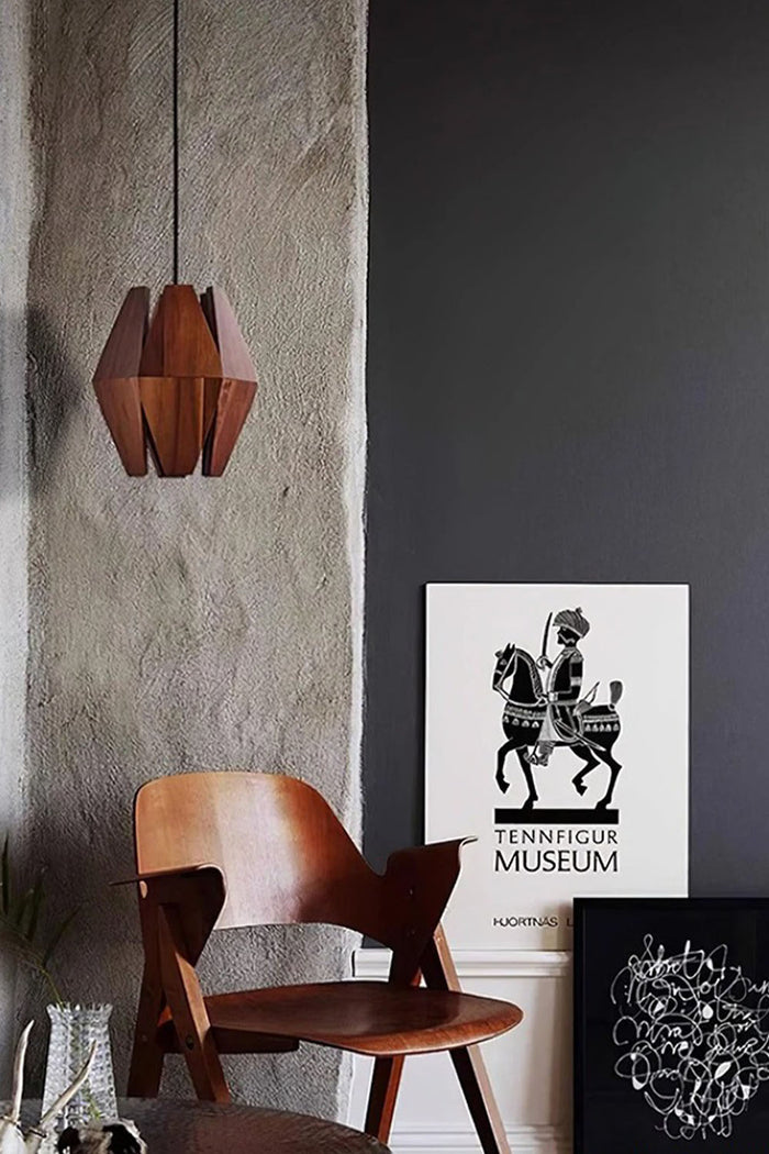 Wood Astris Pendant Lamp - view 3 | SamuLighting