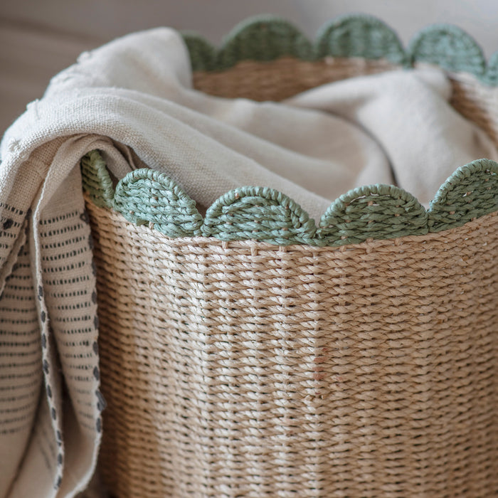Woodleigh Scalloped Wastepaper Basket