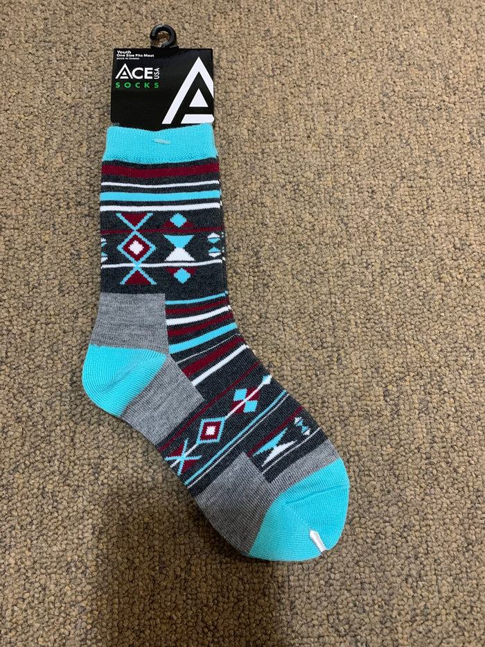 Youth Aqua Blanket Socks(5-7) SK655