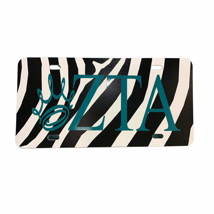 Zeta Tau Alpha License Plate
